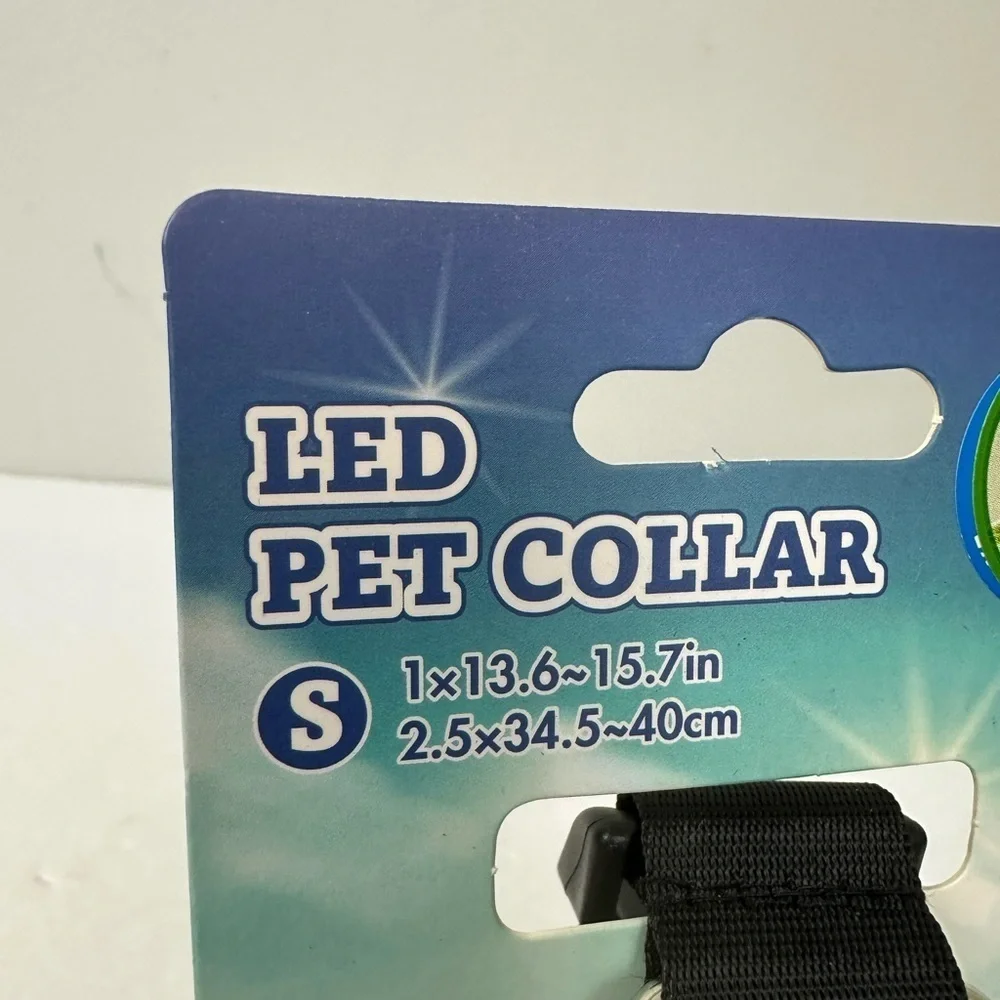 LED Reflective Pet Collar Sz S